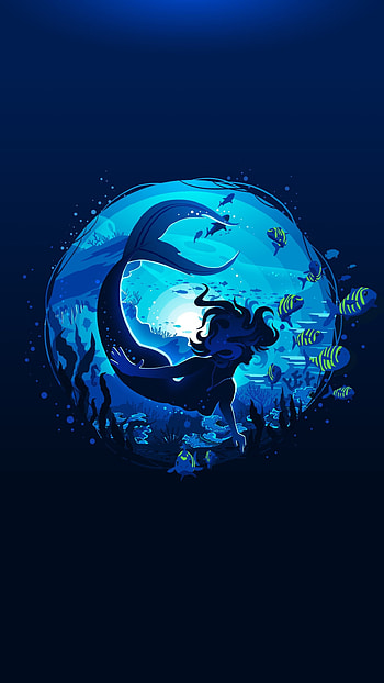 Mermaid, aqua, world HD phone wallpaper