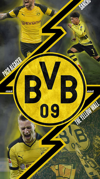 Borussia Dortmund, background, Dortmund city HD phone wallpaper