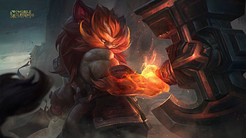 Aulus — Inferno Forge (Mobile Legends: Bang Bang), video game, Mobile Legends: Bang Bang HD wallpaper