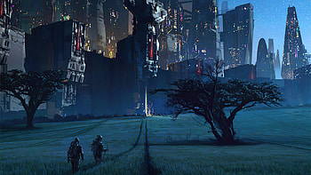 To Next Pool, scifi, artist, artwork, digital-art HD wallpaper