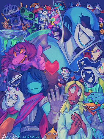 Deltarune ch2, art, kris HD phone wallpaper