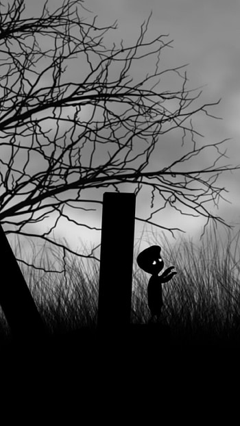 Limbo game, Eerie visuals, Shadowy platforming, Engaging gameplay HD phone wallpaper