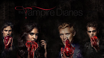 Vampire Diaries series, Delena, Intense love story, Emotional connection HD wallpaper