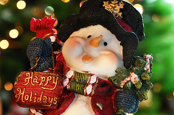 Christmas season, winter, snowman, holiday, christmas HD wallpaper