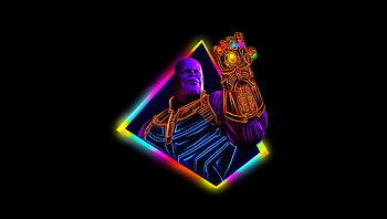 Thanos Avengers Infinity War 80S Style Artwork, thanos, avengers-infinity-war, 2018-movies, movies, artist, deviantart HD wallpaper