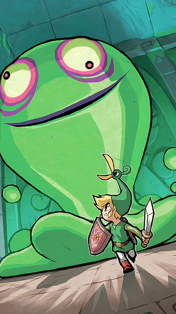 Link's Minish Cap Adventure — Giant Slime , The Legend Of Zelda: The Minish Cap, Link HD phone wallpaper