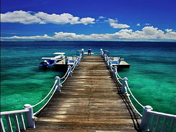 Bridge, pier, sea, bridge HD wallpaper