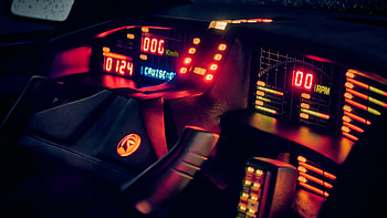 Knight Rider TV series, Kitt, Neon speedometer, Car HD wallpaper
