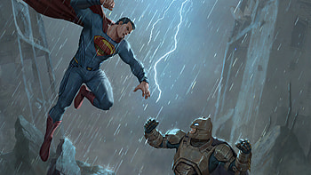 Batman Vs Superman Fight Scene , batman-vs-superman, batman, superheroes, artist, artwork, digital-art, artstation HD wallpaper