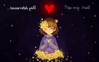 Frisk Undertale Dazzling Anime Live HD wallpaper
