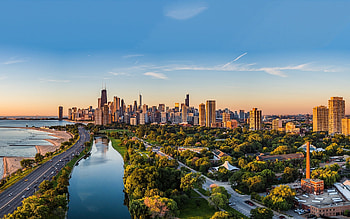 Lincoln Park, Chicago Skyline HD wallpaper
