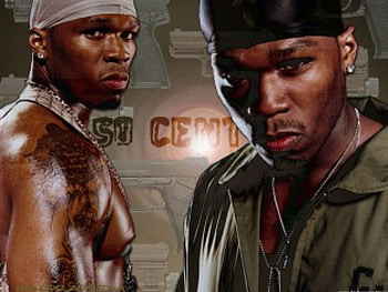 50 cent (blazin), white, bandaner, ganster, green HD wallpaper