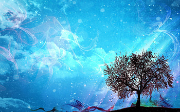 Art, Vector, Wood, Tree, , Drawing, Paints HD wallpaper