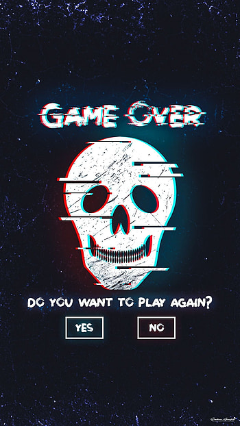 Game Over, Typography art, Bold design, Eye-catching HD phone wallpaper