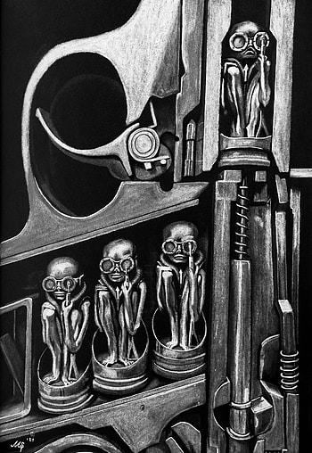 Birth Machine, H.R. Giger HD phone wallpaper