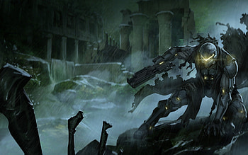 Sci Fi Warrior, soldier, cool, gun, sci fi, warrior HD wallpaper