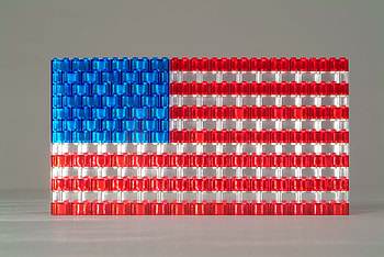 Legos-American Flag, colors, usa HD wallpaper