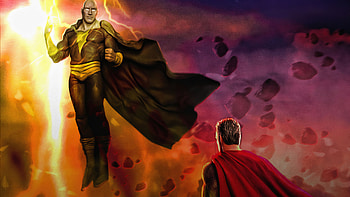 Black Adam Vs Superman , black-adam, superman, superheroes, artstation HD wallpaper