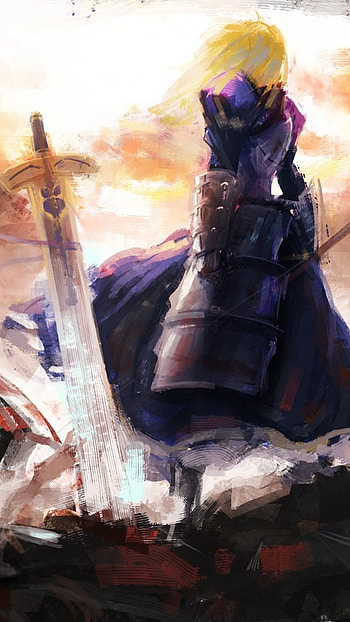 sword, woman warrior, Saber (Fate Series), Anime, Fate/Stay Night HD phone wallpaper