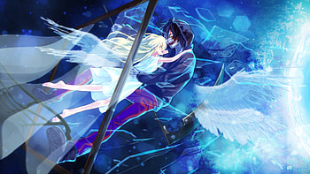 Anime, Rachel Gardner and zack, couple HD wallpaper