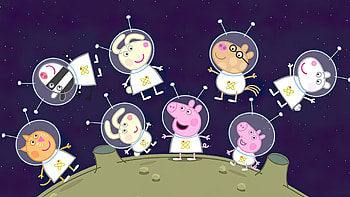 Mr. Elephant George Pig Daddy Pig Mummy Pig Grandpa Pig Suzy Sheep Granny Pig Peppa Pig HD wallpaper