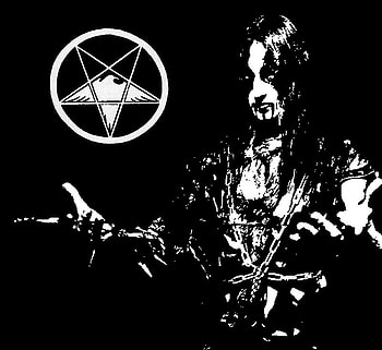 I BLODARV I, pentagram, satan, black and white, metal, satanic, heavy metal HD wallpaper