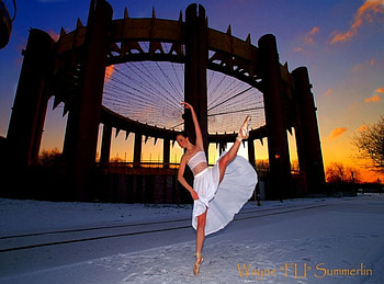 SUNSET DANCE, white, dance, balet, woman, sunset HD wallpaper