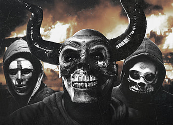 The first purge, horror movie, bandits, 2018 HD wallpaper