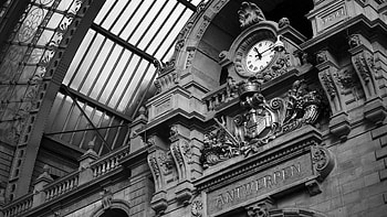 And the time stopped..., architecture, historical, time, black and white HD wallpaper