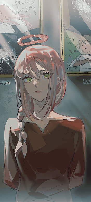 Chainsaw Man, pink, angel, girl, anime, makima HD phone wallpaper