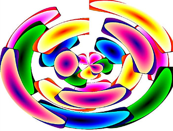 POLAR COORDINATES, ART, PRETTY, COLOURS, ABSTRACT HD wallpaper