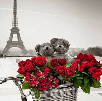 flowers, abstract, roses, red HD wallpaper