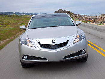 Auto, Grass, Sky, Acura, Cars, Road, Front View, Speed, Style, Akura, Zdx, 2009, Silver Metallic HD wallpaper