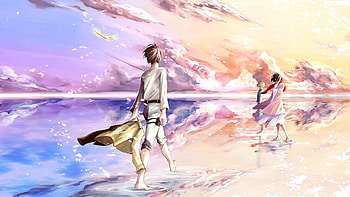 Shingeki no Kyojin Â» Fanart Â» | Pastel cloudy skies | HD wallpaper