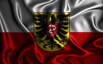 Aalen flag, , silk wavy flags, german cities, Flag of Aalen, fabric flags, Day of Aalen, 3D art, Aalen, Europe, cities of Germany, Aalen 3D flag, Germany HD wallpaper