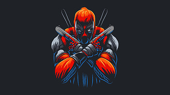 Deadpool Bullet Riddled Antics, deadpool, superheroes, artwork, dark, art, artist, digital-art HD wallpaper