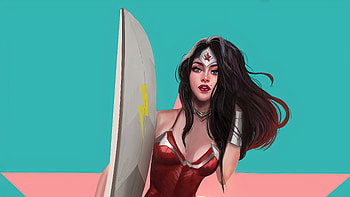 Wonder Woman For Surfing , wonder-woman, superheroes, artist, artwork, digital-art, artstation HD wallpaper