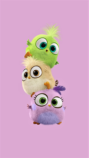 Baby Birds - Tap to see more cute cartoon ! - @mobile9 HD phone wallpaper