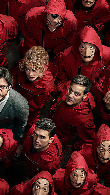 Money Heist, group HD phone wallpaper