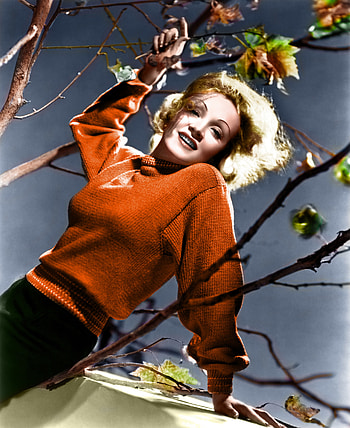 Marlene Dietrich, Classic actresses, Color , Mobile & tablet HD phone wallpaper