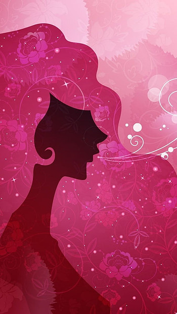 Cute For Girls, Pink Background HD phone wallpaper