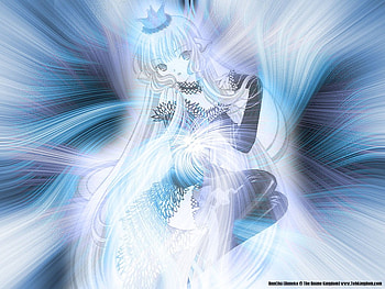 brightness all around, blue, purple, chobits, anime, pretty, bright, soft, fractal HD wallpaper