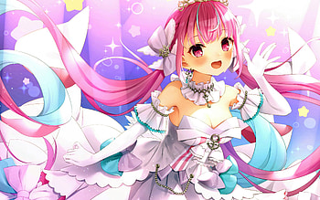 Minato Aqua, Virtual YouTuber, anime characters, Japanese manga, Virtual YouTuber characters HD wallpaper