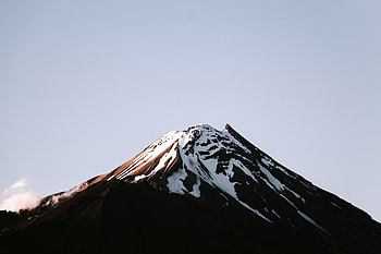 Nature, Snow, Vertex, Top, Relief, Volcano HD wallpaper