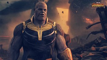 Thanos Avengers Infinity War 2018 Artwork, thanos, avengers-infinity-war, movies, 2018-movies, artwork, artist, deviantart HD wallpaper