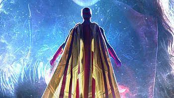Scarlett Witch And Vision , vision, scarlet-witch, superheroes, tv-shows, poster, artstation HD wallpaper