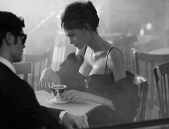 meeting, white, black, man, coffee, woman HD wallpaper