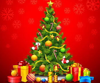 christmas tree animated new christmas tree and fireplace HD wallpaper