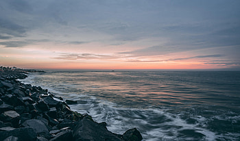 Nature, Rock, Horizon, Shore, Bank, Stone HD wallpaper