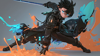 : Kirito from Sword Art Online in Action, Anime, Sword Art Online, Kirito (Sword Art Online) HD wallpaper
